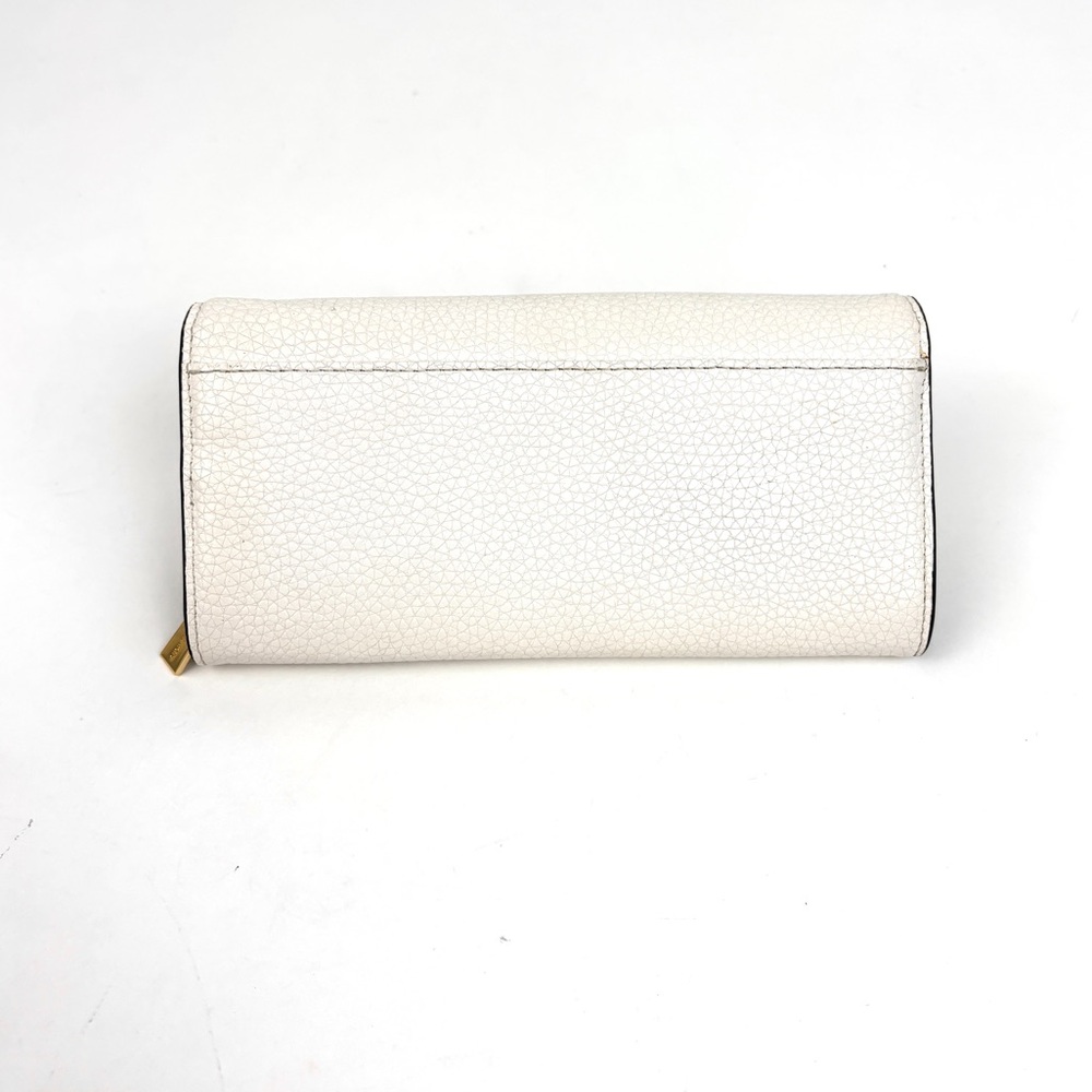 Michael Kors Sullivan White Pebble Leather Turnlock Carry All Wallet NWOT - Picture 2 of 15
